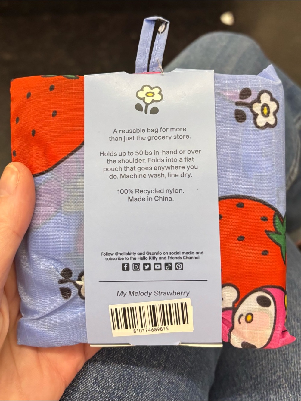 My Melody Print Standard Baggu - Picture 3 of 3